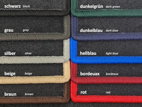 Kofferraumteppich für VW Golf IV (Baujahr 1997-2006), Hit schwarz | Kofferraum | Umrandung schwarz