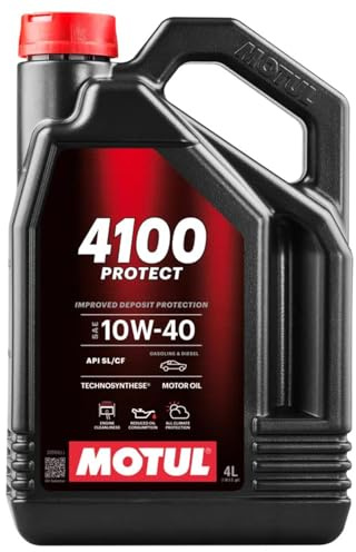 MOTUL Motoröl 10W-40 4100 Teilsynthetiköl Motor Öl ACEA A3/B3 API SL API CF Protect 4L