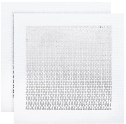 sourcing map 2Pcs Drywall Repair Patch, 6x6 Inch Self-Adhesive Aluminum Metal Plaster Wall Patching Mesh, Wall Mending for Quick Fix Wall Hole, Sheetrock Ceiling, White