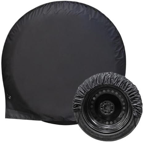 Lot de 2 housses de pneu, 75 cm de diamètre, protection des pneus, rangement de pneus imperméables à la poussière housses de pneu de voiture sacs de rangement pour un transport et un stockage propres