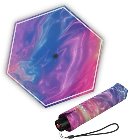 Knirps Rookie Manual Rain Umbrella for Elementary and Middle School Kids – 35.4'' Canopy with Reflective Safety Stripe, Carrying Case Included'