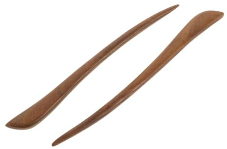 PACKOVE 2pezzi Bacchetta Per in Legno Stile Vintage Forcina Per Da Donna Bacchetta Decorativa Stile Cinese Retrò