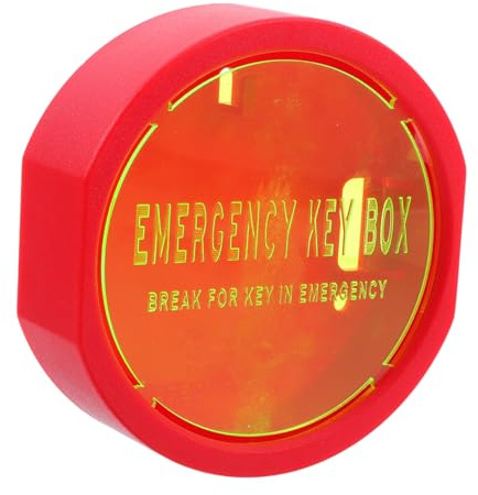 Alipis Cassettina Chiavi Sicurezza Da Muro Resistente Al Fuoco Per Emergenze Porta Chiavi Esterna Compatta Multifunzione Con Serratura Per Appartamento e Custodia Per Carte e Oggetti Peri