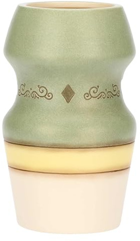 THUN - Vaso in ceramica Incanto di Primavera verde, medio - 12,9x12,9x21,6 cm