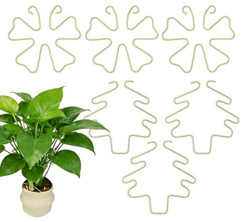 Monstera - Supporto per piante in metallo, riutilizzabile, antiruggine, supporto per piante da interno, per la crescita di fiori di Monstera Pothos in vaso, casa, balcone, giardino, cortile, portico