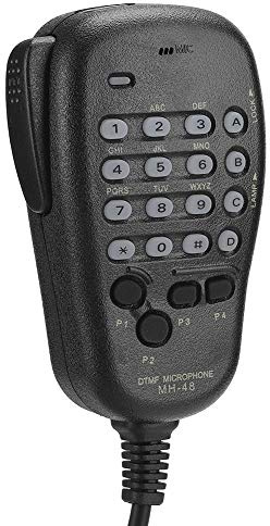 SUNGOOYUE Bakgrundsbelyst Handmikrofon, DTMF 6PIN Knappsats med 4 Programmerbara Programknappar för FT7800R FT7900R FT8800R FT8900R FT1900R FT2900R Mobilradiostationer
