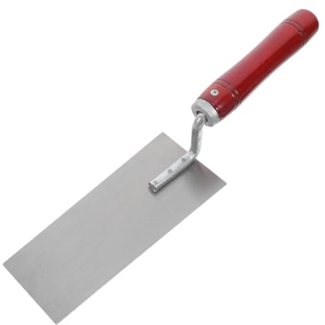 DIYEAH Llana de Enlucido de Acero Inoxidable con Mango de Madera Herramienta Ergonómica para Albañilería Alicatado Drywall y Concreto Resistente y Fácil de Limpiar