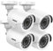 ANNKE 1080P HD - Kit de cámara de vigilancia, 4 cámaras exteriores (2,0 MP, alta definición, interior/exterior, IP66, resistente al agua, día y noche, con filtro IR-Cut para una visión nocturna