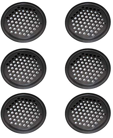 CHSEROK 6 Pezzi Griglia di Ventilazione in Acciaio Inossidabile Griglia di Ventilazione Guardaroba- 60 mm Griglia Areazione Rotonda può Essere Utilizzata Garage, Bagno, Camera Letto