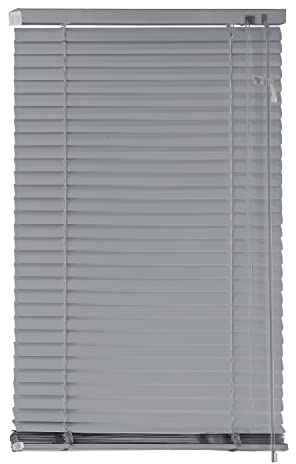 EXKLUSIV HEIMTEXTIL Aluminium Jalousie Lamellen 50 x 175 cm Silber