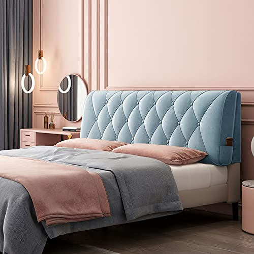 Generic Kopfteilkissen,Lesekissen Große Keilrückenlehne Gepolstertes Wandkissen Bettstütze Lendenpolster Abnehmbarer Bezug Für Bank,Etagenbett,A,with headboard 78.7/200cm