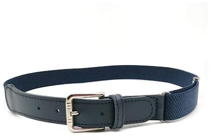 MÁRQUEZ CINTURONES Cinturón elástico para niño y niña | Cinturón ajustable para niños unisex (Azul Marino)