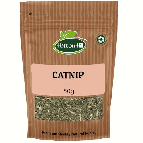 Extra Strong Catnip Herb 50g – Premium Natural Catnip for Cats – Long Lasting & Potent – by Hatton Hill