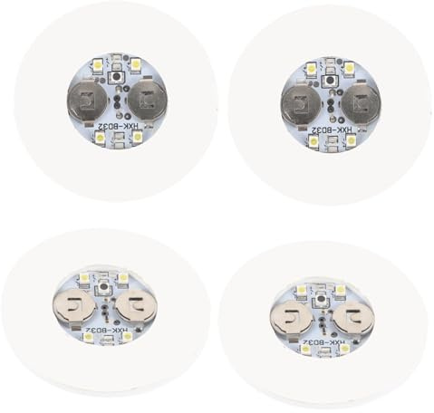 Mobestech Sottobicchieri LED Luminosi 4Pezzi in EVA Bianco Antiscivolo per Bar e Feste Design Unico