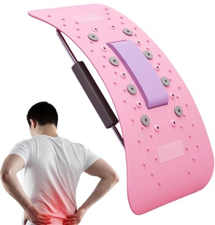 Estirador Lumbar | Con Calefacción, Imán y Ergonómico - Dispositivo De Estiramiento Lumbar Para Crujidos - Molestias Relajación Muscular Gimnasio Casa Post