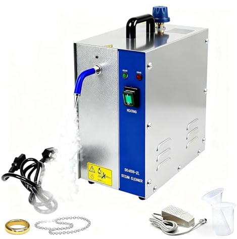 CUTANGELAR 1300W/2600W Ångtvätt För Smycken 2L/3L Ädelstenstvätt Guld Silver Smyckesrengöringsmaskin För Smycken Ring Örhängen Halsband Glasögon Klockor Metall Mynt Proteser