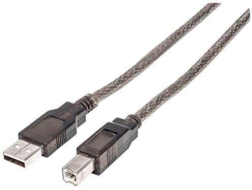 Manhattan 152389 Câble de connexion actif USB 2.0 Hi-Speed Fiche A vers fiche B Noir 15 m