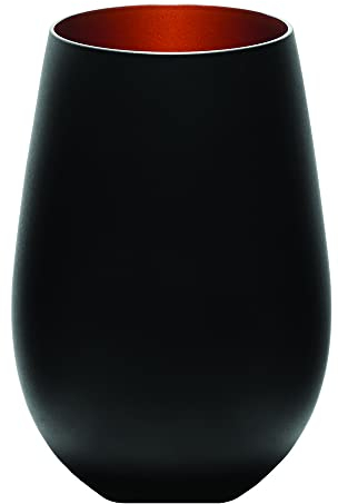 Stölzle Lausitz Bicchieri da Acqua Elements Metallic Set da 6, 465 ml – Bicchieri Versatili per Acqua, Succo & Cocktail – Bicchieri Premium in Cristallo – Lavabili in Lavastoviglie