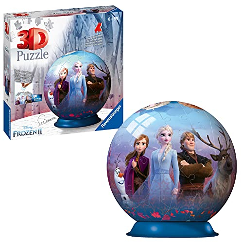 Ravensburger 3D Puzzle 11142 - Puzzle-Ball Disney Frozen 2 - Puzzle-Ball für Fans von Anna und ELSA ab 6 Jahren