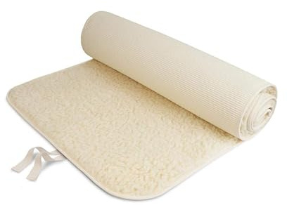 Bausinger Yogamatte Professional 75 x 200 cm, Natur, umsäumt, Bindeband