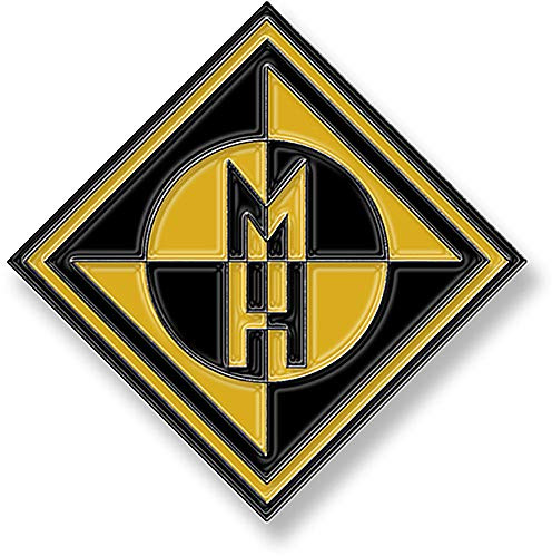 MACHINE HEAD METALL PIN # 2 BURN MY EYES LOGO ANSTECKER BADGE BUTTON 2,5x2,5cm