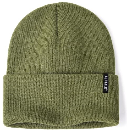 FURTALK Damen Cuffed Beanie Herren Mütze Unisex weiche warme Strickmütze