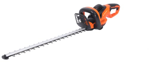 Yard Force Cortasetos eléctrico Eh U55, Motor de 600 W, 550 mm de Longitud, Interruptor de Seguridad de 2 Manos con Parada de Cuchillo, Cuchilla de Seguridad de Corte por Ambos Lados