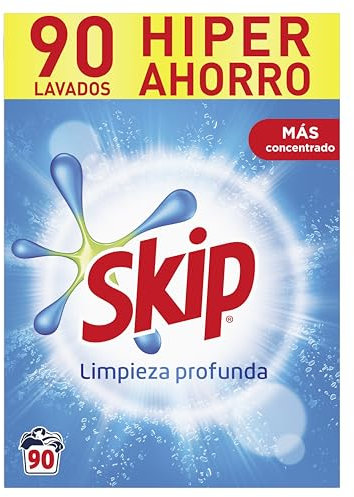 Skip detergente en polvo para la ropa, limpieza profunda 90 lavados