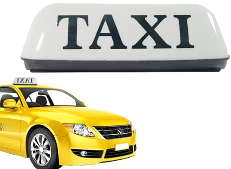 Niktule Taxi-Schild,Taxi-Schilder für Autos,Vintage Taxi Dachschild - Taxi-Leuchtschild, Autodachlampenschild, helles Taxilicht, sichtbare 12-V-Autodachlampe für sichere Fahrten