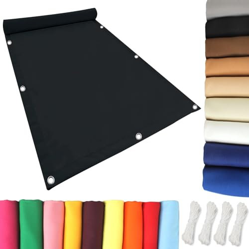 Rete Ombreggiante, Telo Ombreggiante 2 x 4 m Tenda a Vela Parasole, Tenda a Vela Vela Ombreggiante Idrorepellente, Anti UV per Serra/Balcone/Cortile/Tetto, Grigio Scuro