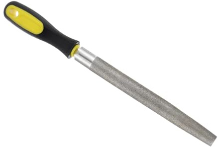 CoCud Râpe à main diamantée demi ronde, grain 80, 20,3 cm, avec poignée antidérapante (applications : pour meulage sur verre, pierre, marbre, roche, os)