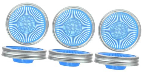 Alipis 6stücke Wiederverwendbare Sprießdeckel Für Weithals-gläser -mesh-filter Für Keimung Von Brokkoli Mungobohnen Und Sprouting Die Heimische Küche