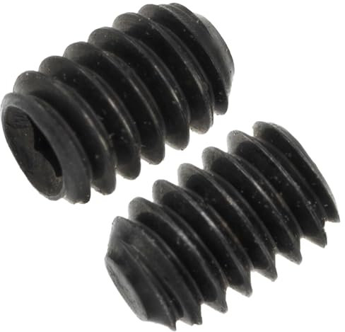 AERZETIX - NV17343 - Lot de 8 Vis de blocage sans tête M2x3mm à bout plat - empreinte hexagonale HEX 0.9 à 6 pans creux - en acier - couleur noir