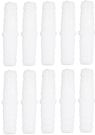Tissting Raccord cannelé en plastique, Adaptateur de joint de réparation résistant pour tuyau d'arrosage, 9mm direct, Matériau PE, pour pompe et tuyau en silicone, pour jardin et bricolage