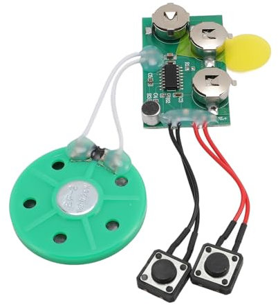 Tonysa 120 Sekunden Sound -Recorder -Modul, Aufnahmemodul mit Lautsprecher, von Musik -Voice Player -Soundmodul -Chip für Grußkarte