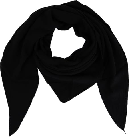 MIRROSI Damen Musselin Halstuch Made in Italy mit Leoprint oder Unifarben – Leichtes Dreieckstuch für Frühling & Sommer, Baumwolle, 200x80 cm
