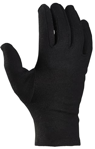 Hansaschutz Schwarze Baumwoll-Handschuhe 12 Paar in Größe 9