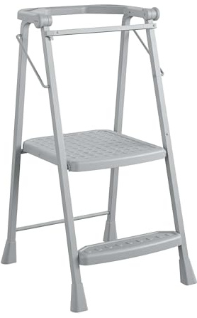 COSCO 2-Step Kitchen Stepper™ Adult Folding Step Stool, Kids Folding (Steel/Resin)