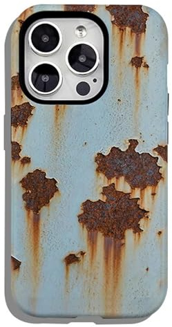 Rusty Vintage Handyhülle für iPhone 16/15/14/13/12/11 ProMax (B Glänzende weiche Hülle, für 12pro)
