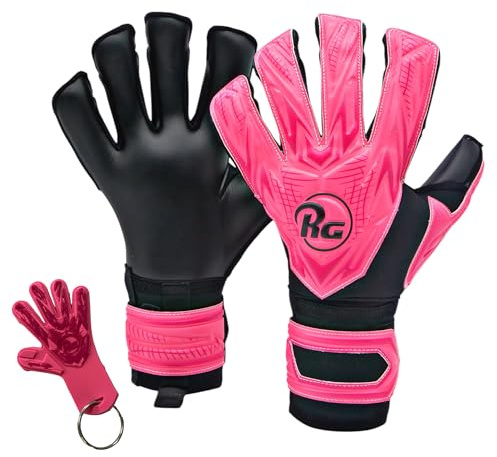 RG Samurai Fusion Professional Soccer Goalie Gloves – Hybrid Roll Negative Cut Goalkeeper Gloves for Youth, Kids & Adults – 4mm German Latex Palm, Wrist Guard & Fingersaves – Training Gear (Size 11)