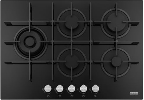 Franke 106.0734.777 piano cottura Nero Da incasso 75 cm Gas 5 Fornello(i)