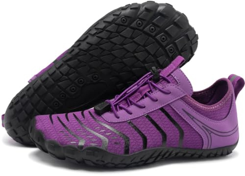 Barezoey Chaussures Aquatiques Homme Femme Chaussure de Plage, Chaussures d'eau à Pointe Large Antidérapant Chaussures et Sport Minimalistes Barefoot Shoes Respirant pour Riviere Randonnée Fitness