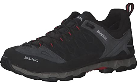 MEINDL Lite Trail GTX - Scarpe da Arrampicata Alta Uomo, Grigio (Anthrazit/Rot 31), 42.5 EU