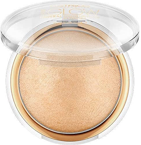 Catrice High Glow Mineral Highlighting Powder, Highlighter, Nr. 020 Gold Dust, gold, für Mischhaut, aufhellend, strahlend, glänzend, schimmernd, intensiv, vegan, ohne Parfüm (8g)