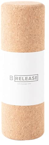 B Yoga - Faszienrolle aus nachhaltigem Kork/Massagerolle aus Naturmaterial zur Selbstmassage - 30cm Länge, 10cm Durchmesser/Fitnessrolle für Dein Faszientraining