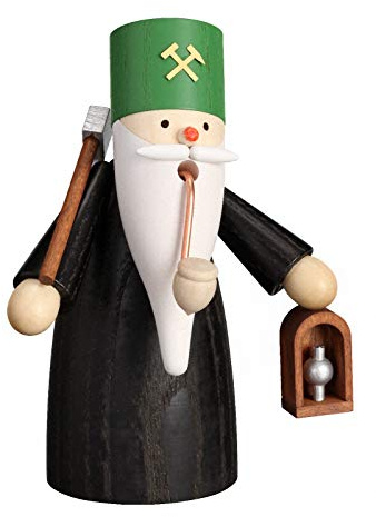 Seiffener Volkskunst | Räuchermännchen Erzgebirge Wichtel | 13 cm | erzgebirgische Holzkunst Weihnachten | 12326 | Bergwichtel