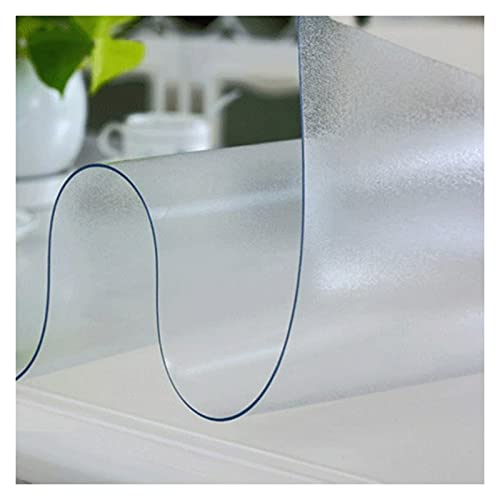 LSSB Traslucido Piano D'appoggio Protettori PVC Tovaglia Plastica Antiscivolo Resistente All'abrasione Sottopiatto Protezione Pavimento per Ufficio, Casa, Soggiorno, Ristorante, Comò, Personalizzabile