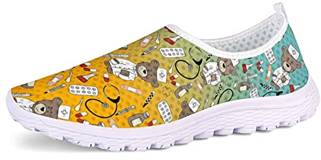 Belidome Fashion Slip on Zapatos Mujer Hombre Malla Zapatillas Transpirables Zapatillas para Caminar Gimnasio Deportes