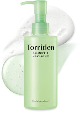 Torriden BALANCEFUL Cleansing Gel 200ml (6.76 fl. oz.) | Low pH Cleanser | Gentle Facial Cleanser that Soothes, Calms, and Hydrates | 5 types of Centella Asiatica Extracts