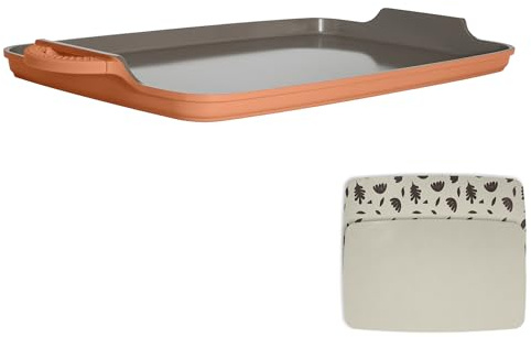 Goodful All-in-One Double Burner Griddle, Ceramic Nonstick, Durable Cast Aluminum, Oven Safe and Dishwasher Safe, Made without PFAS, PFOA, PFOS & PTFE, 18-Inch x 11-Inch, Terracotta